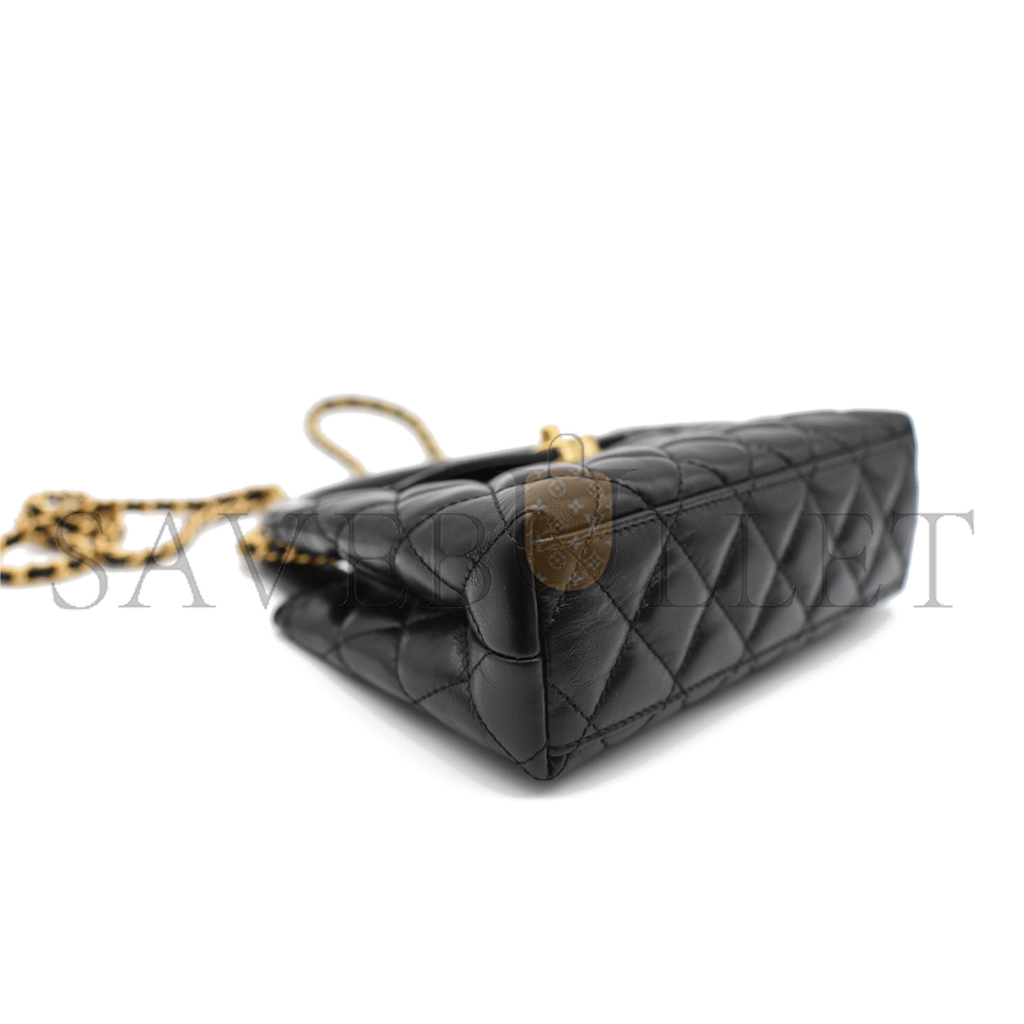 Ch*el master kelly large handbag chain as4416 (19*13*7cm)